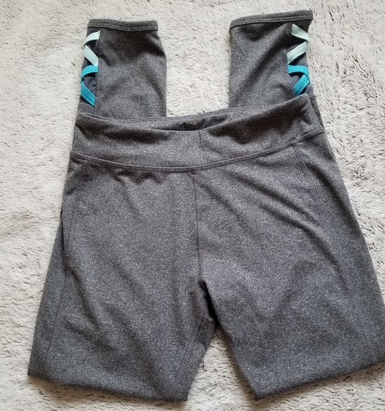 SO Pants - SO yoga leggings.  Size 14.  Gray, mint green blue